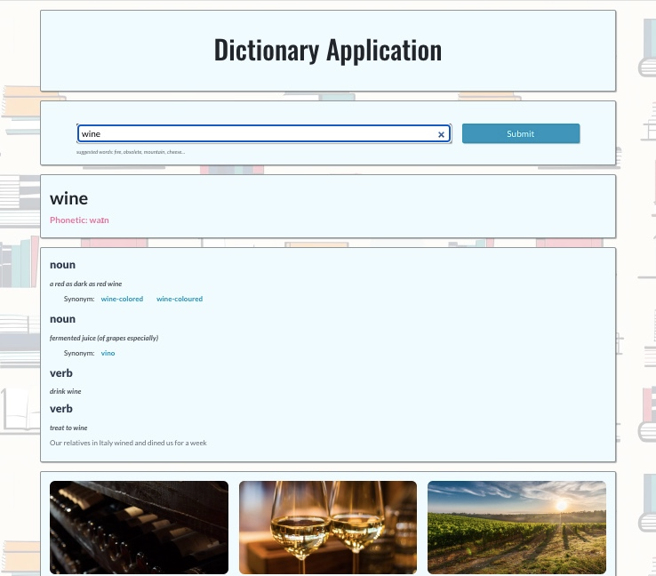 Dictionary Application