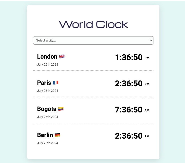 World Clock App